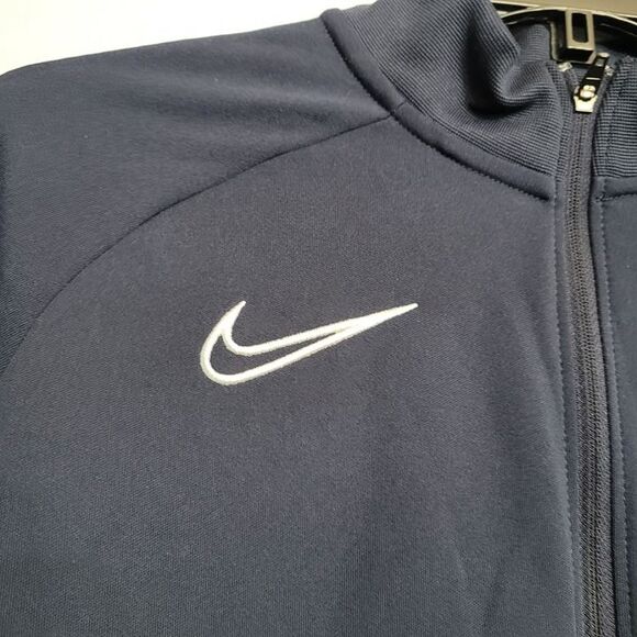 NIKE Dri-FIT Academy 21 Knit Track Jacket Navy Blue White Stripe Soccer XL - Picture 4 of 9